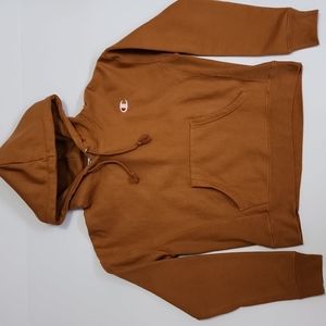 Champion Light Brown Boxy Fit Hoodie